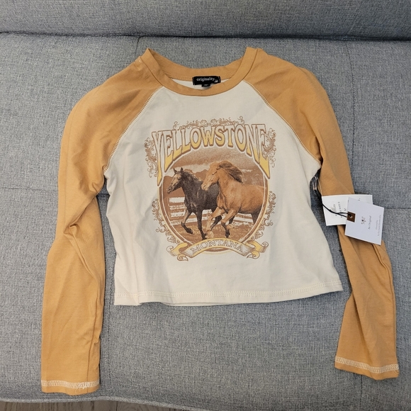 New Yellowstone cropped girls shirt, M - Picture 1 of 5